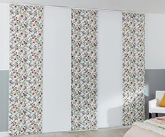 Wildflower - Porcelain and Carnival - China White, by Louvolite